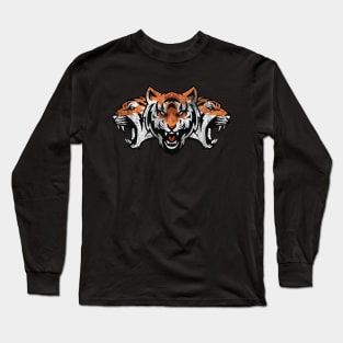 Fierce Tiger | Tiger Art | Tiger Mom | Team Tigers | Go Tigers Long Sleeve T-Shirt